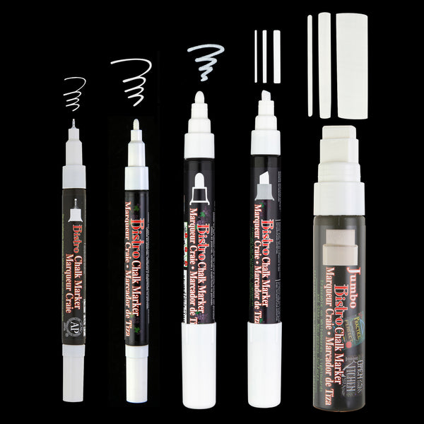 BISTRO CHALK MARKER COMBO SET - WHITE BISTRO CHALK MARKER COMBO SET - WHITE