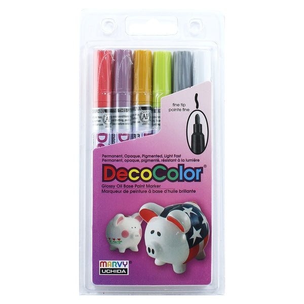DECOCOLOR® FINE TIP RETRO COLOR SET D DECOCOLOR® FINE TIP RETRO COLOR SET D