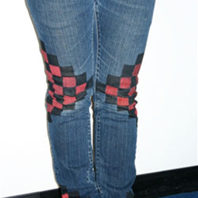 Checkered Jeans