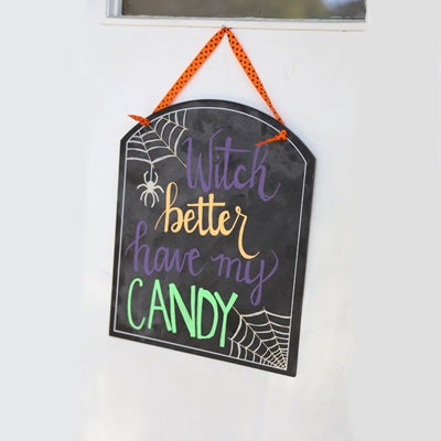 Halloween Chalkboard Art Sign