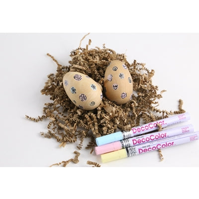 Polka Dot Painted Floral Eggs