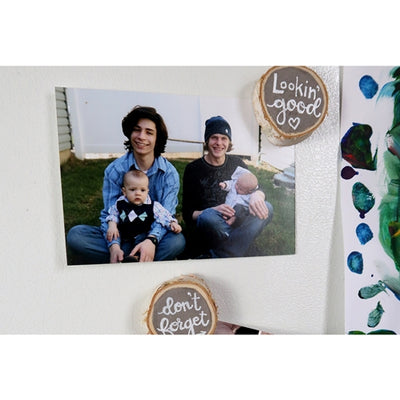 Wood Slice Refrigerator Magnets Tutorial