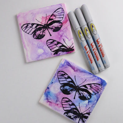 Alcohol Ink Coasters