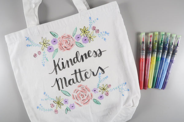 Watercolor Painted Tote Bag