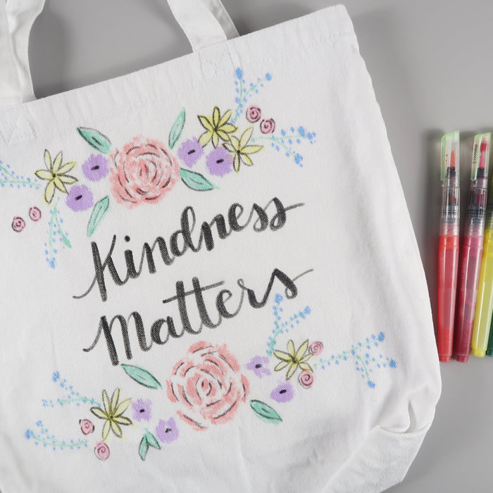 Watercolor Painted Tote Bag