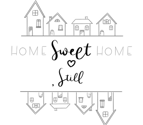 Home Sweet Home - Free Coloring Page