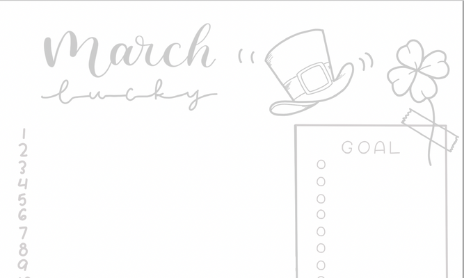 March's Journal Page