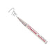 Decocolor premium extra fine tip marker silver with cap off and a silver squiggle at the tip.