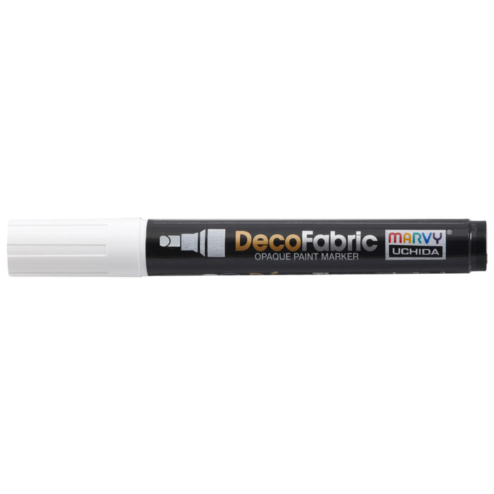 Decofabric marker white with cap on