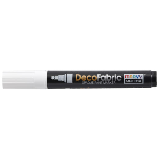 Decofabric marker white with cap on