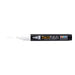 Decofabric marker white with cap off and color lines at tip