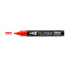 Decofabric marker red with cap off and color lines at tip