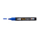 Decofabric marker blue with cap off and color lines at tip
