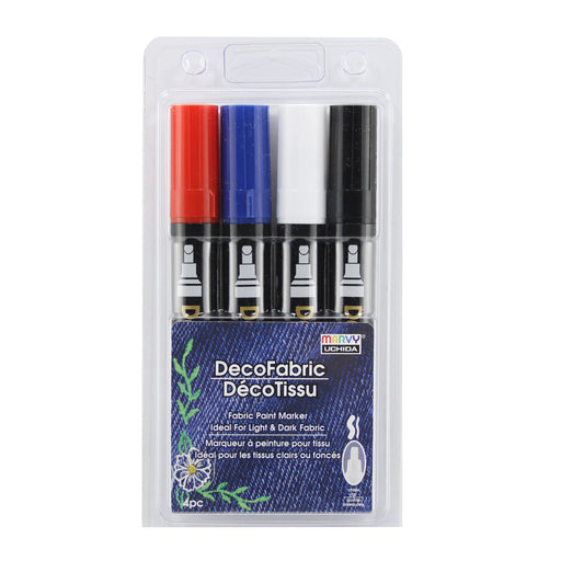 Decofabric primary set with red, blue, white, and black
