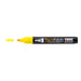 Decofabric marker yellow with cap off and color lines at tip