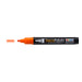 Decofabric marker orange with cap off and color lines at tip