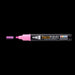 Decofabric fluorescent pink with cap off and color line at tip with black background