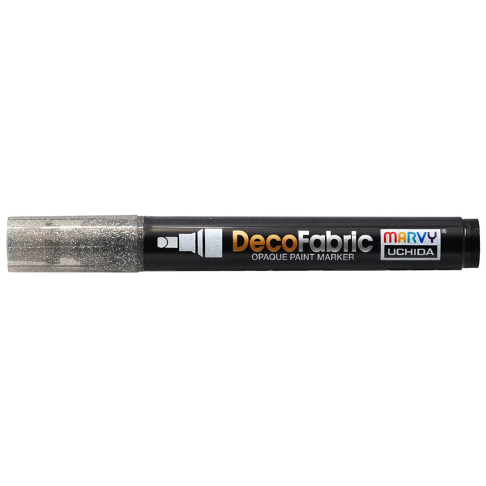 Decofabric glitter marker black with cap on