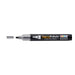 Decofabric marker pearl black with cap off and color lines at tip