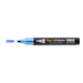 Decofabric marker pearl blue with cap off and color lines at tip