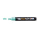 Decofabric marker pearl green with cap off and color lines at tip