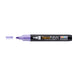 Decofabric marker pearl violet with cap off and color lines at tip