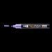 Decofabric marker pearl violet with cap off and color lines at tip with black background