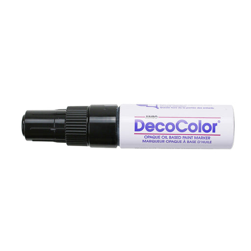 DecoColor jumbo tip marker black with cap on