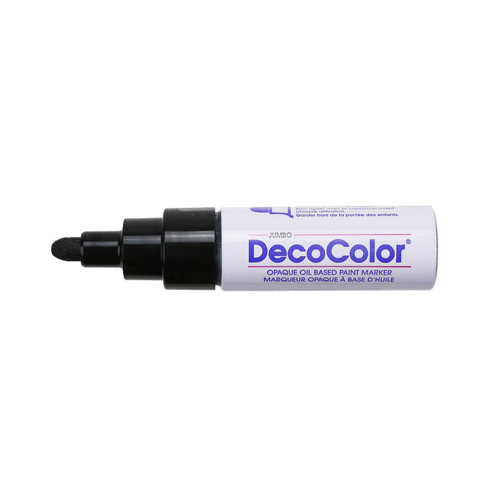 DecoColor jumbo tip marker black with cap off