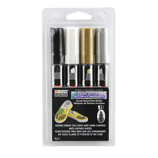 Shoe decor decocolor acrylic classic set front