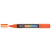 Shoe decor decocolor acrylic orange with three line marks next to tip.