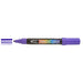 Shoe decor decocolor acrylic violet with three line marks next to tip.