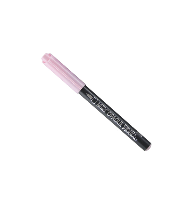 Opaque brush bubblegum pink marker with cap on