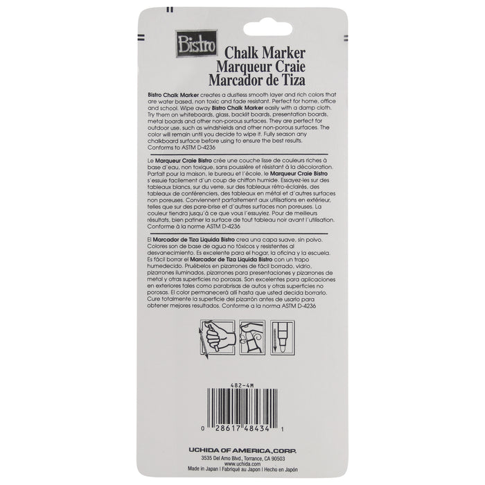 BISTRO CHALK METALLIC FINE POINT SET 4M