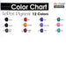 Le pen pigment color chart