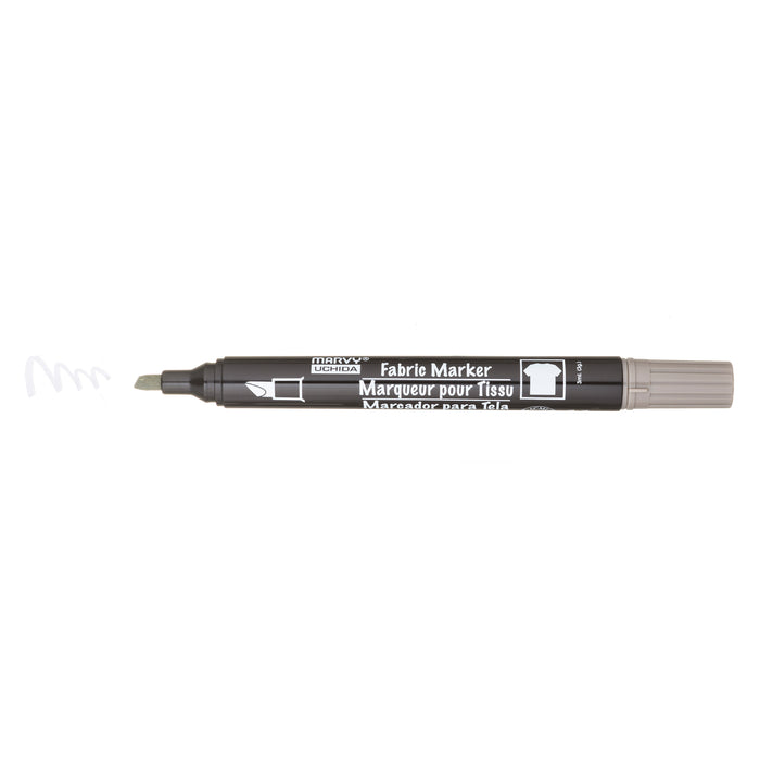 MARVY® FABRIC MARKER CHISEL TIP mist grey