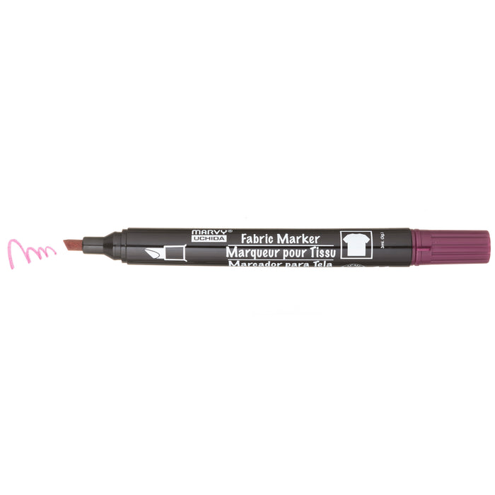 MARVY® FABRIC MARKER CHISEL TIP alizarin crimson