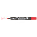 MARVY® FABRIC MARKER CHISEL TIP red