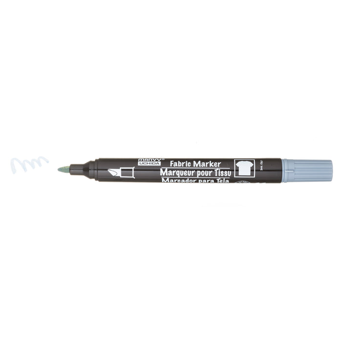 MARVY® FABRIC MARKER CHISEL TIP grey