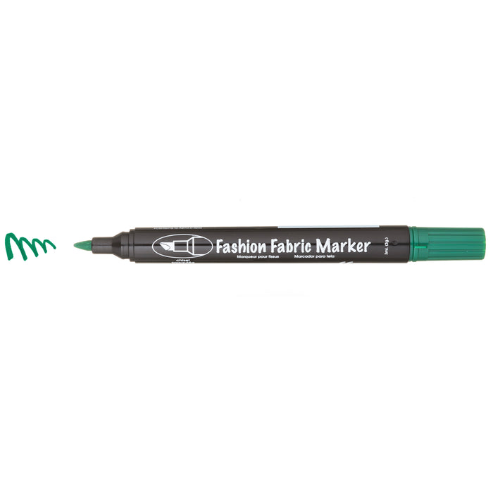 MARVY® FABRIC MARKER CHISEL TIP green