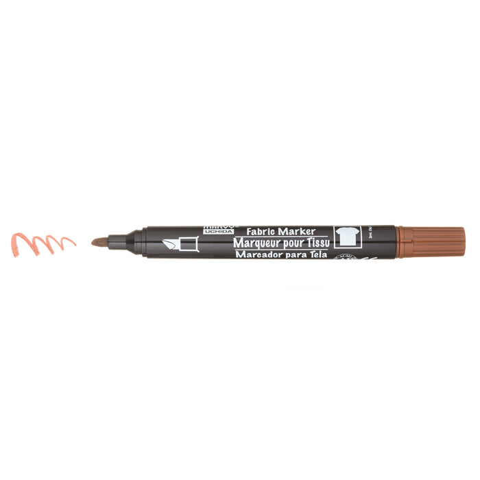 MARVY® FABRIC MARKER CHISEL TIP brown