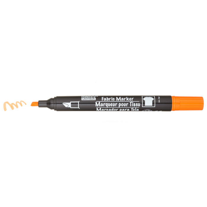 MARVY® FABRIC MARKER CHISEL TIP orange