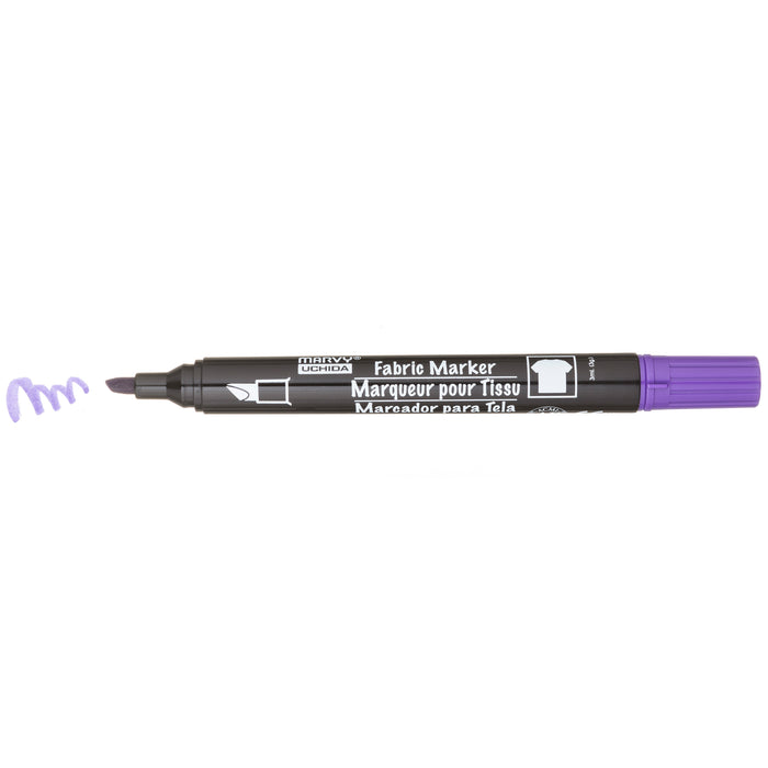 MARVY® FABRIC MARKER CHISEL TIP violet