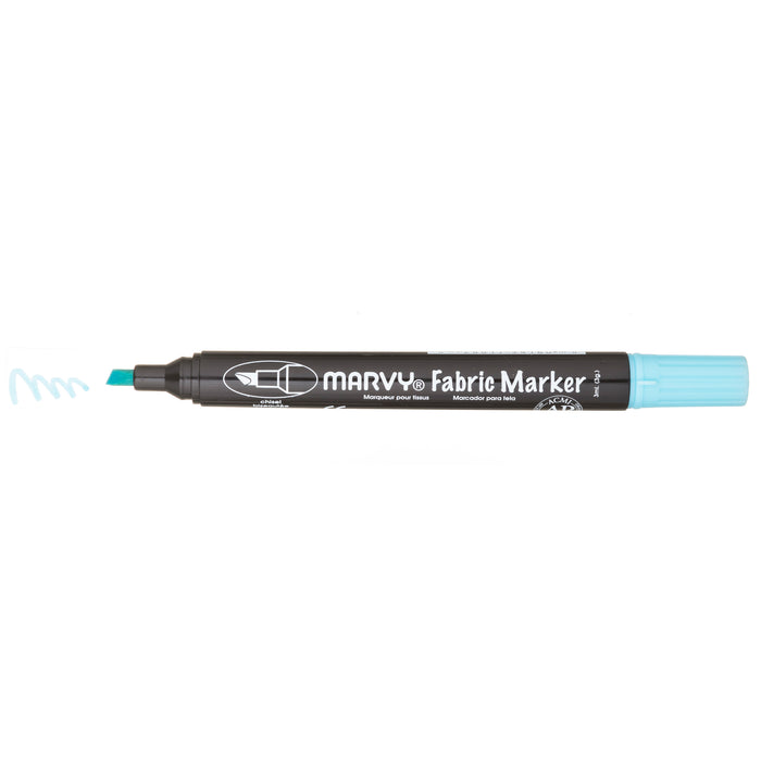 MARVY® FABRIC MARKER CHISEL TIP fluorescent blue