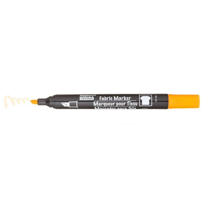 MARVY® FABRIC MARKER CHISEL TIP orange
