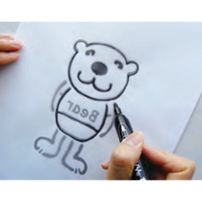 Transfer pen in use on transfer paper