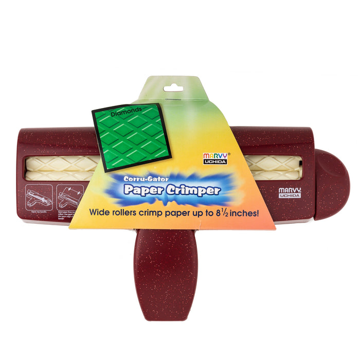 Paper crimper with diamonds pattern
