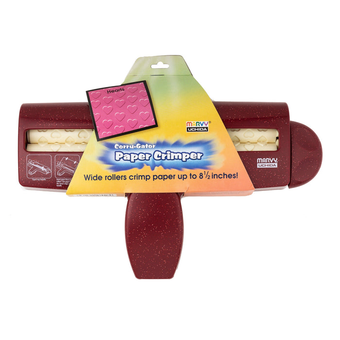 Paper crimper with heart pattern