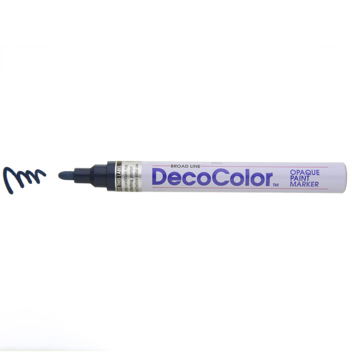 DECOCOLOR® PAINT MARKER BROAD ultramarine with color squiggle at the tip