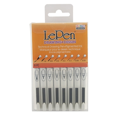 LE PEN DRAWING 8 piece set